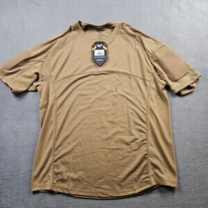 Condor Trident Battle Top Shirt Mens XL Brown Tan Short Sleeve